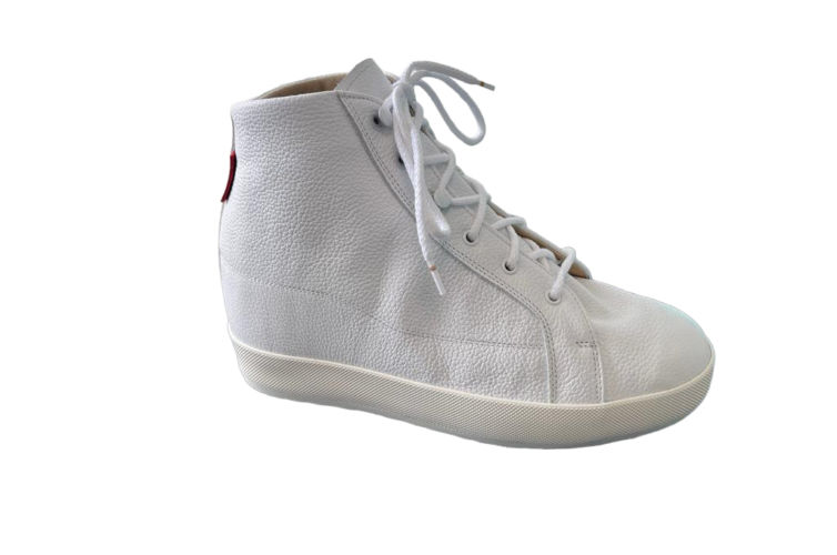 Chaussure blanche lacet blanc